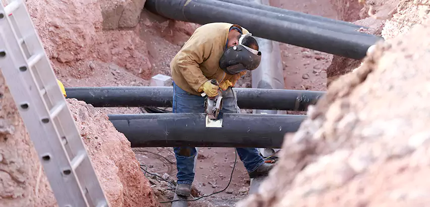 Cast Iron Sewer Pipe Replacement in Melville